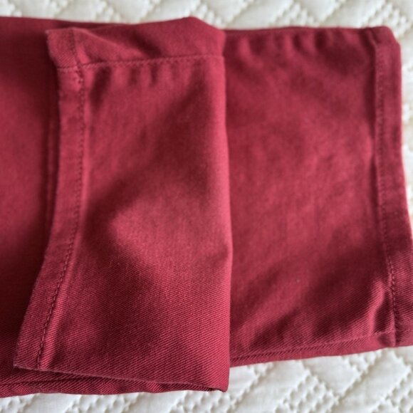 LRL Jeans Ralph Lauren Women's SZ 16 Red Straight Stretch Cropped/Ankle - Picture 13 of 14